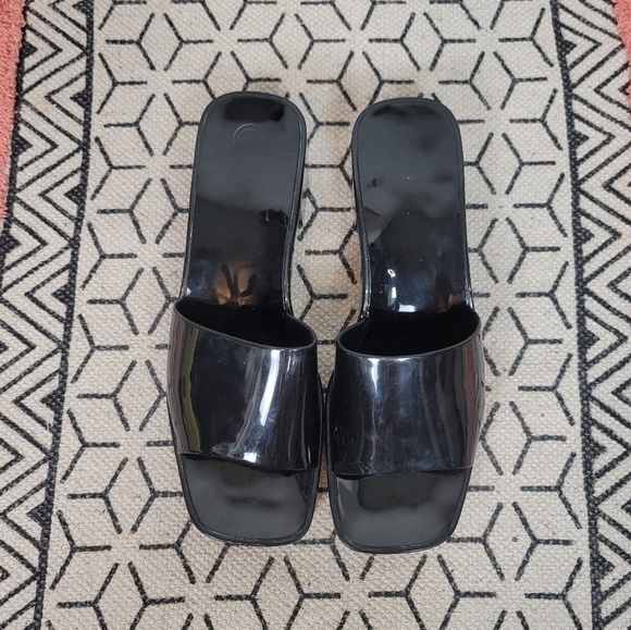 Urban Outfitters  UO Gina Platform Slide Sandals in Black, sz 10 - Picture 3 of 13